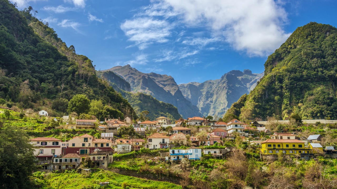 Beautiful rural Madeira landscape. 